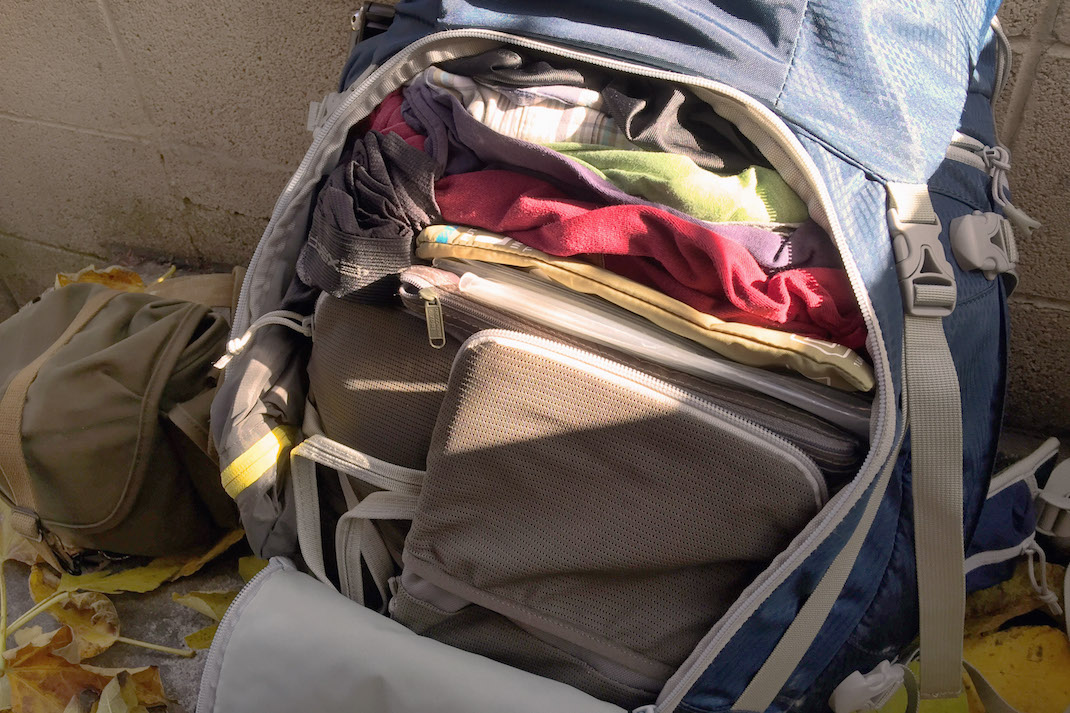 Travel Gear Backpack Closeup