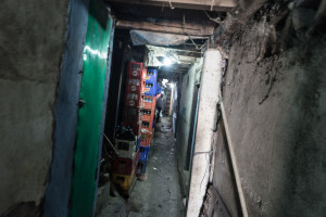 Jakarta Alleyway Stacked Crates