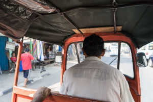 Jakarta Riding Rickshaw Interior