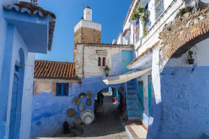 Chefchaouen Brick Arch Walkway