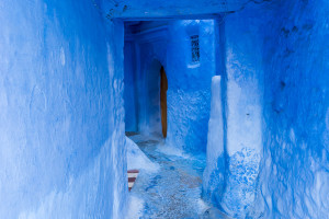 Chefchaouen Deep Blue Alleyway