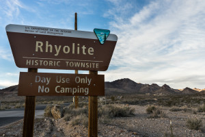 DeathValley Rhyolite Town Sign